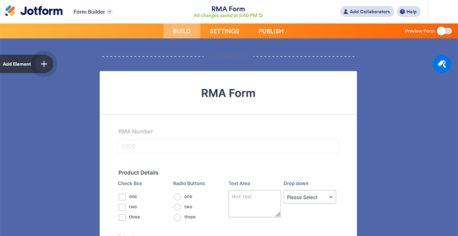 JotForm Online Form Builder Platform