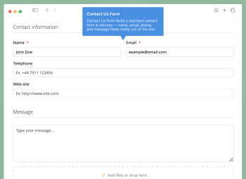 Magento 2 contact form built with WebForms Lite — free extension with reCAPTCHA