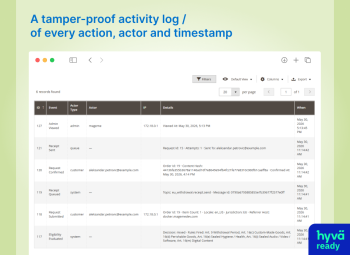 Tamper-proof withdrawal audit log - EU Withdrawal Pro
